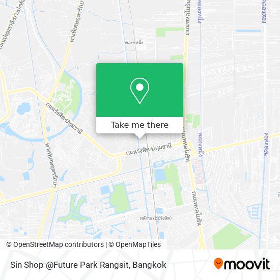 Sin Shop @Future Park Rangsit map