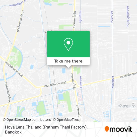 Hoya Lens Thailand (Pathum Thani Factory) map