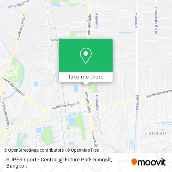 SUPER sport - Central @ Future Park Rangsit map