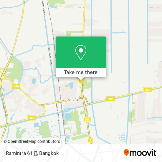 Ramintra 61  map
