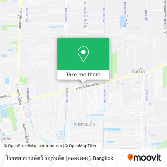 โรงพยาบาลสัตว์ ธัญรังสิต (คลองสอง) map