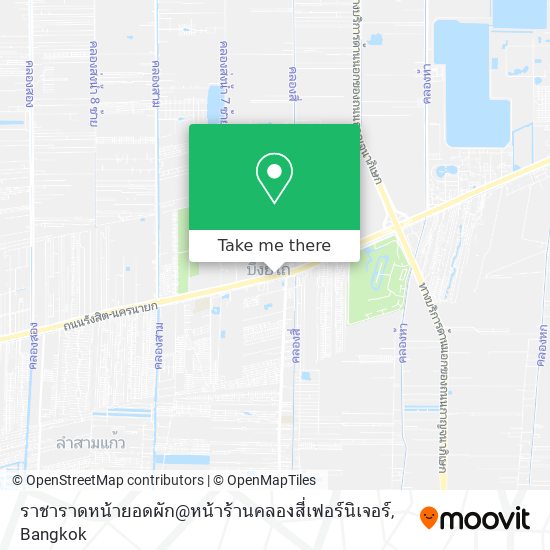 ราชาราดหน้ายอดผัก@หน้าร้านคลองสี่เฟอร์นิเจอร์ map