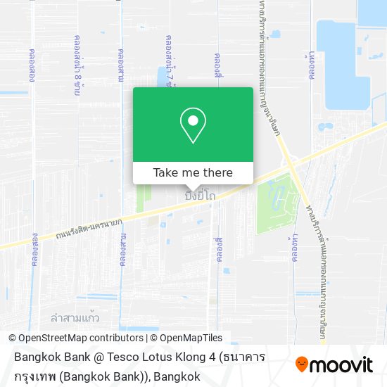 Bangkok Bank @ Tesco Lotus Klong 4 (ธนาคารกรุงเทพ (Bangkok Bank)) map