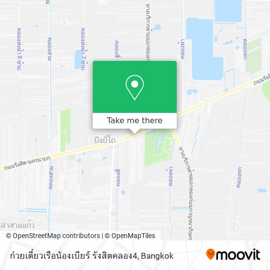 ก๋วยเตี๋ยวเรือน้องเบียร์ รังสิตคลอง4 map