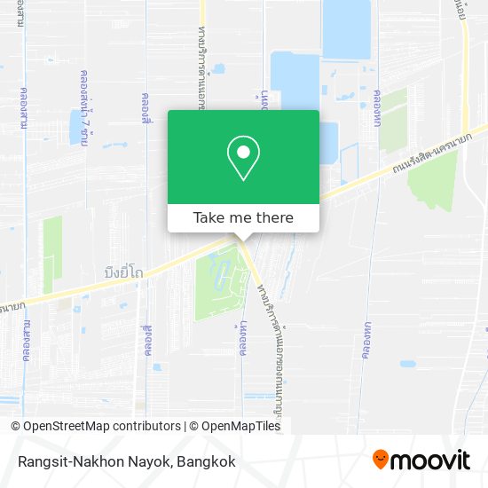 Rangsit-Nakhon Nayok map