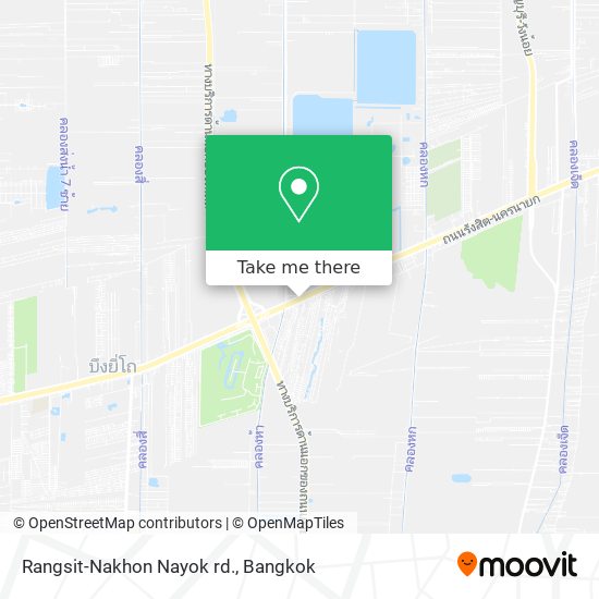 Rangsit-Nakhon Nayok rd. map