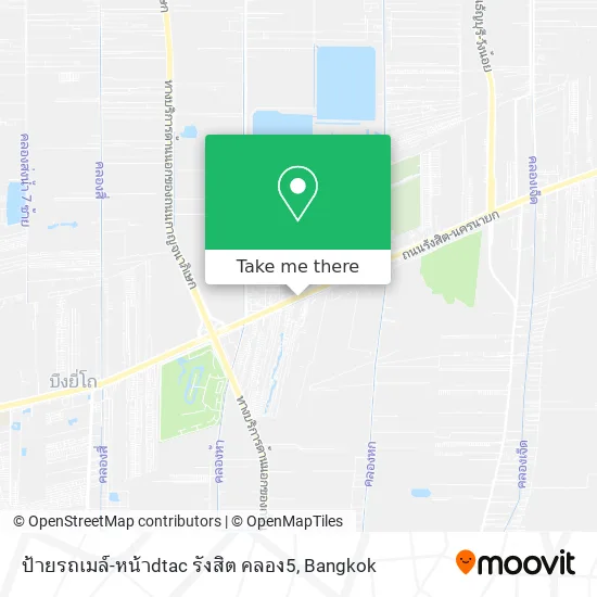 ป้ายรถเมล์-หน้าdtac รังสิต คลอง5 map
