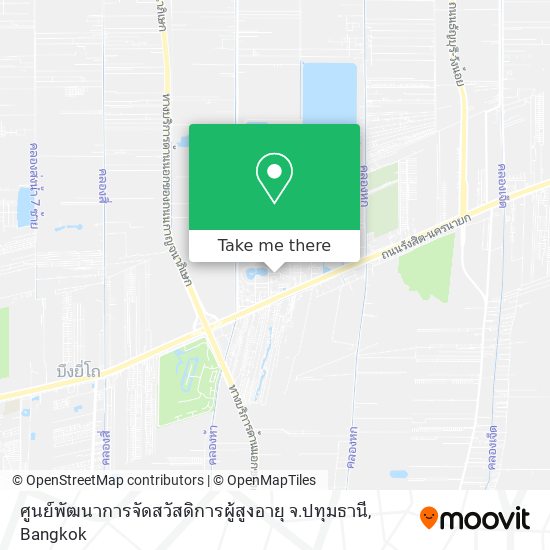 ศูนย์พัฒนาการจัดสวัสดิการผู้สูงอายุ จ.ปทุมธานี map