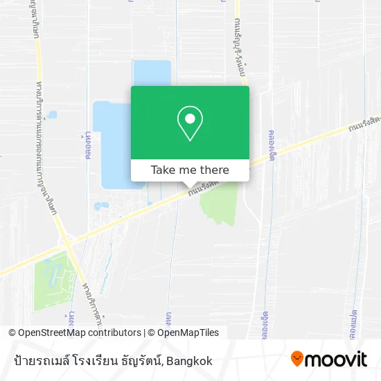 ป้ายรถเมล์ โรงเรียน ธัญรัตน์ map
