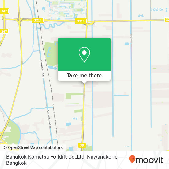 Bangkok Komatsu Forklift Co.,Ltd. Nawanakorn map