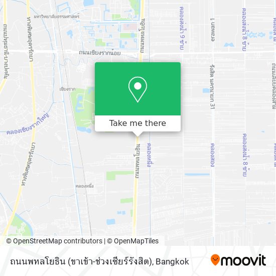 ถนนพหลโยธิน (ขาเข้า-ช่วงเซียร์รังสิต) map