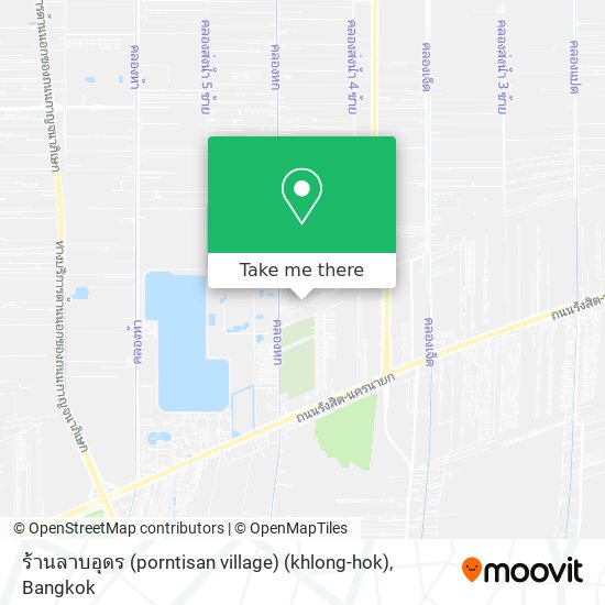 ร้านลาบอุดร (porntisan village) (khlong-hok) map