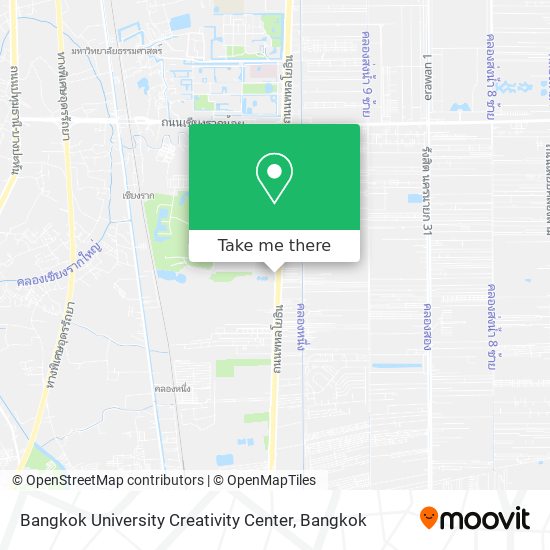 Bangkok University Creativity Center map