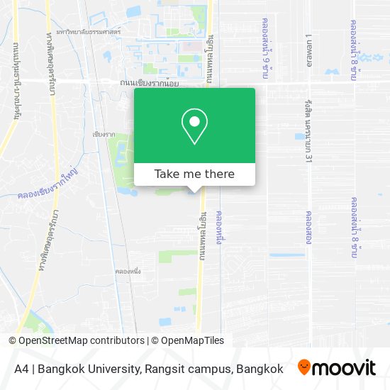 A4 | Bangkok University, Rangsit campus map
