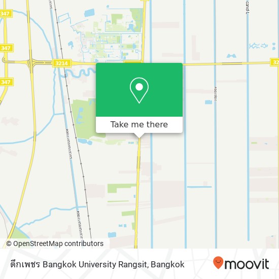 ตึกเพชร Bangkok University Rangsit map