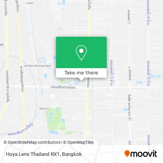 Hoya Lens Thailand RX1 map