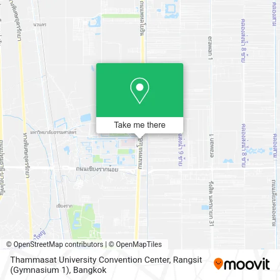 Thammasat University Convention Center, Rangsit (Gymnasium 1) map