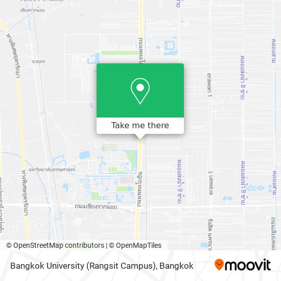 Bangkok University (Rangsit Campus) map