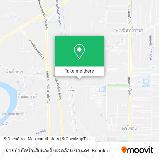 ฝ่ายบำบัดน้ำเสียและสิ่งแวดล้อม นวนคร map