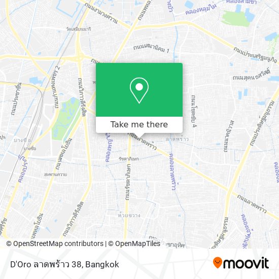 D'Oro ลาดพร้าว 38 map