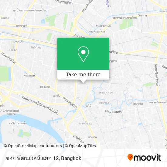 ซอย พัฒนเวศน์ แยก 12 map