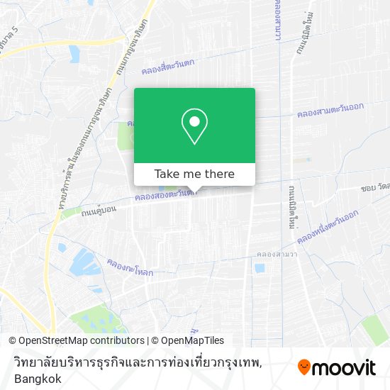 วิทยาลัยบริหารธุรกิจและการท่องเที่ยวกรุงเทพ map