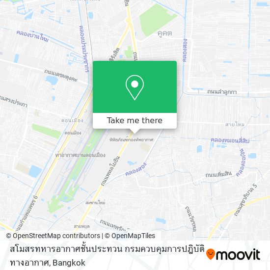 สโมสรทหารอากาศชั้นประทวน กรมควบคุมการปฏิบัติทางอากาศ map