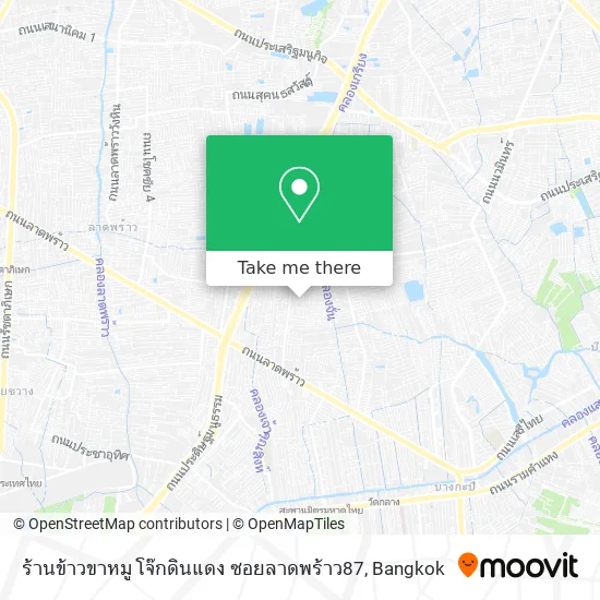 ร้านข้าวขาหมู โจ๊กดินแดง ซอยลาดพร้าว87 map