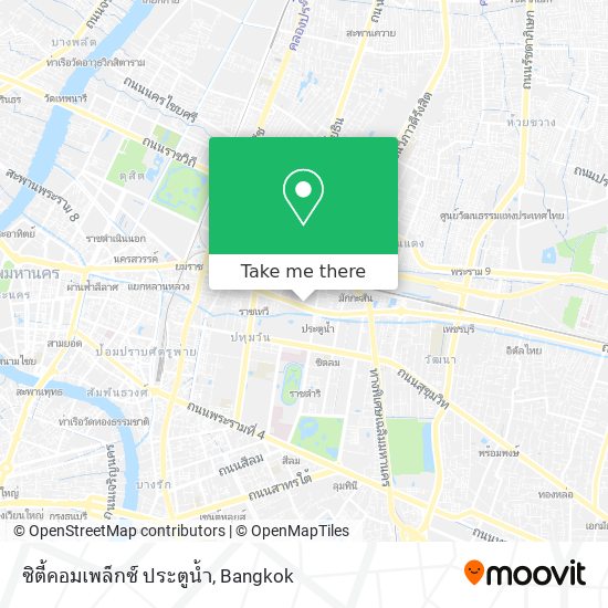 ซิตี้คอมเพล็กซ์ ประตูน้ำ map