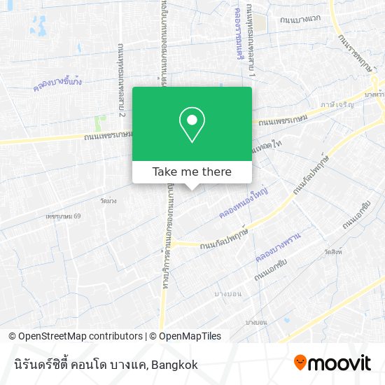 นิรันดร์ซิตี้ คอนโด บางแค map