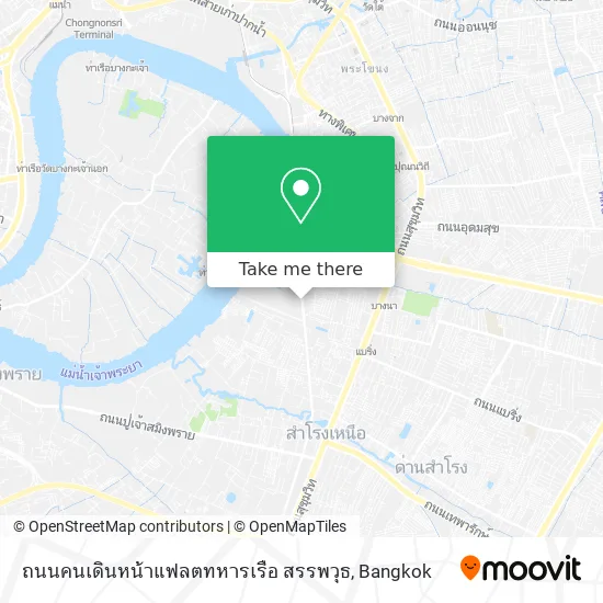 ถนนคนเดินหน้าแฟลตทหารเรือ สรรพวุธ map
