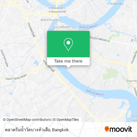 ตลาดริมน้ำวัดบางหัวเสือ map