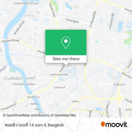 ซอยติวานนท์ 14 แยก 4 map