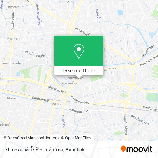 ป้ายรถเมล์บิ๊กซี รามคำแหง map