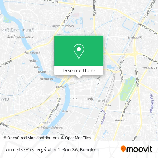 ถนน ประชาราษฎร์ สาย 1 ซอย 36 map