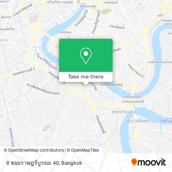 8 ซอยราษฎร์บูรณะ 40 map