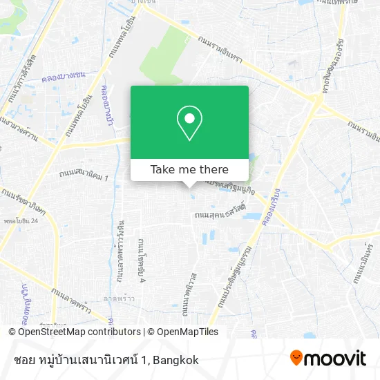ซอย หมู่บ้านเสนานิเวศน์ 1 map