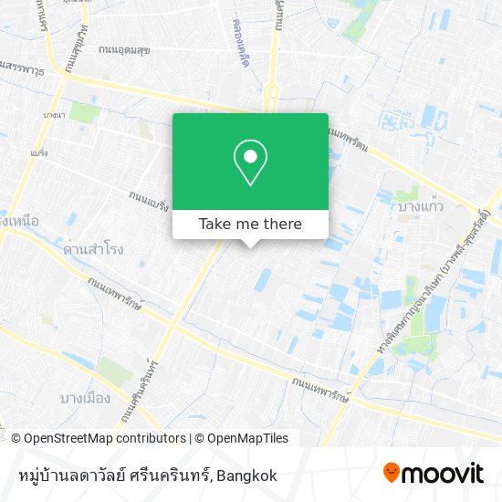 หมู่บ้านลดาวัลย์ ศรีนครินทร์ map