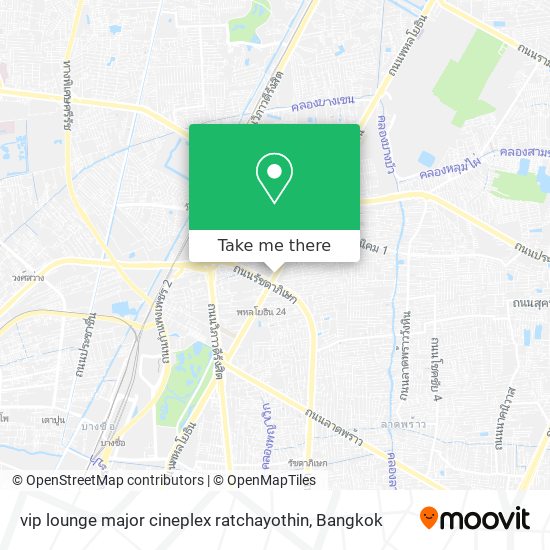 vip lounge major cineplex ratchayothin map