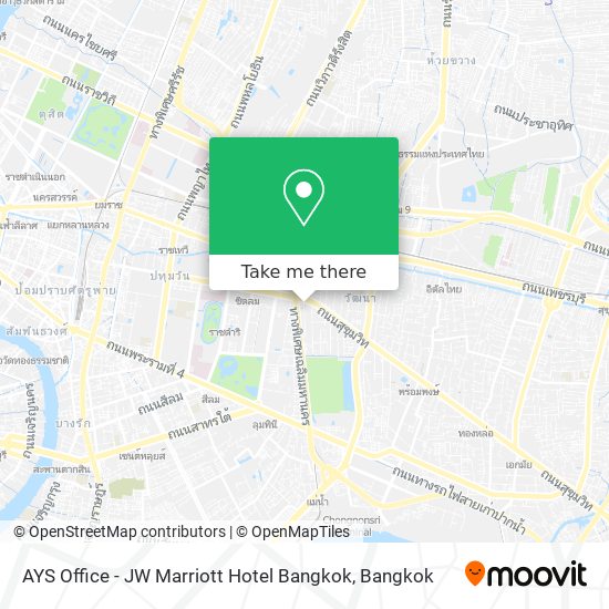 AYS Office - JW Marriott Hotel Bangkok map