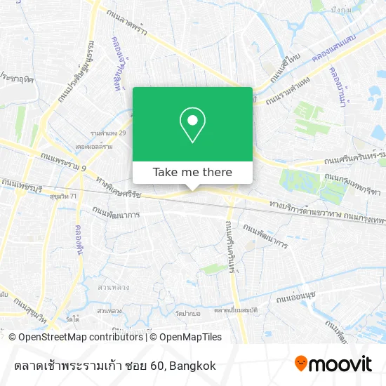 ตลาดเช้าพระรามเก้า ซอย 60 map