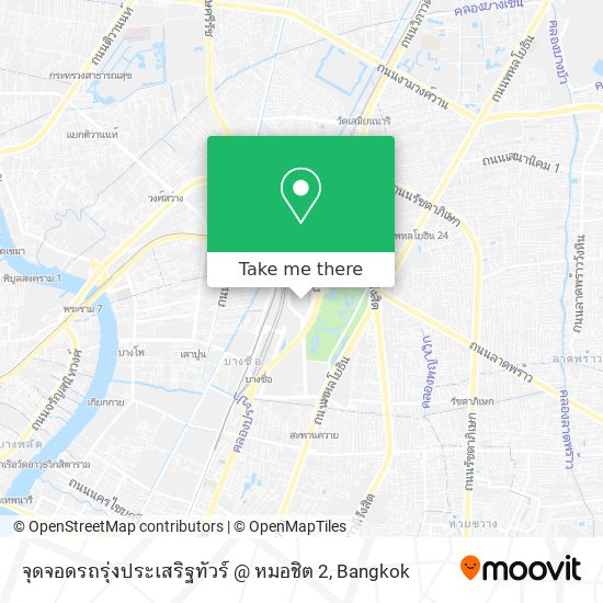 จุดจอดรถรุ่งประเสริฐทัวร์ @ หมอชิต 2 map