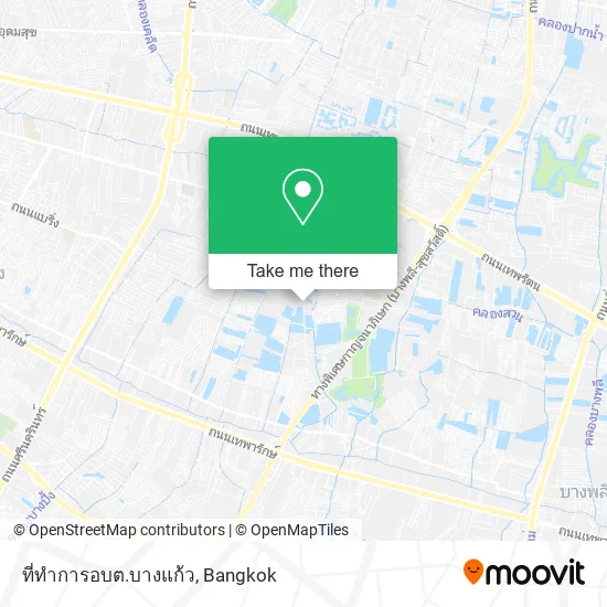 ที่ทำการอบต.บางแก้ว map