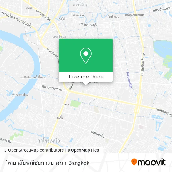 วิทยาลัยพณิชยการบางนา map