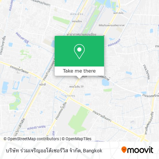 บริษัท ร่วมเจริญออโต้เซอร์วิส จำกัด map