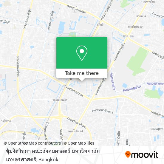 ซุ้มจิตวิทยา คณะสังคมศาสตร์ มหาวิทยาลัยเกษตรศาสตร์ map