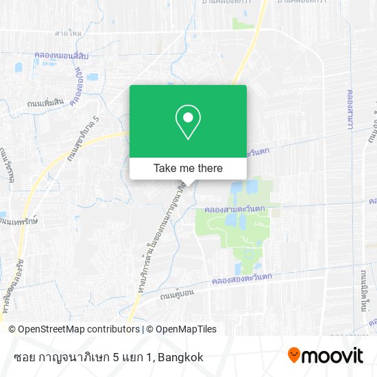 ซอย กาญจนาภิเษก 5 แยก 1 map