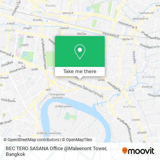 BEC TERO SASANA Office @Maleenont Tower map