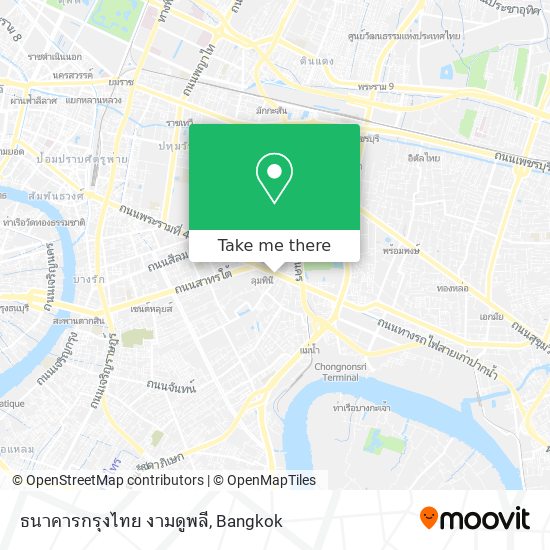 ธนาคารกรุงไทย งามดูพลี map