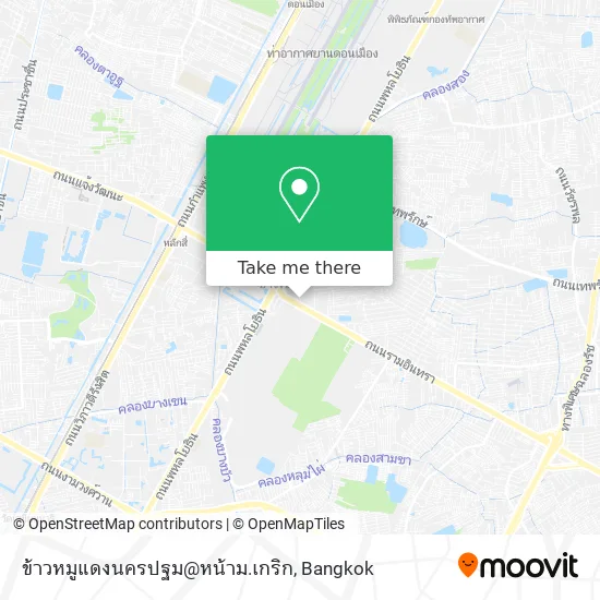 ข้าวหมูแดงนครปฐม@หน้าม.เกริก map